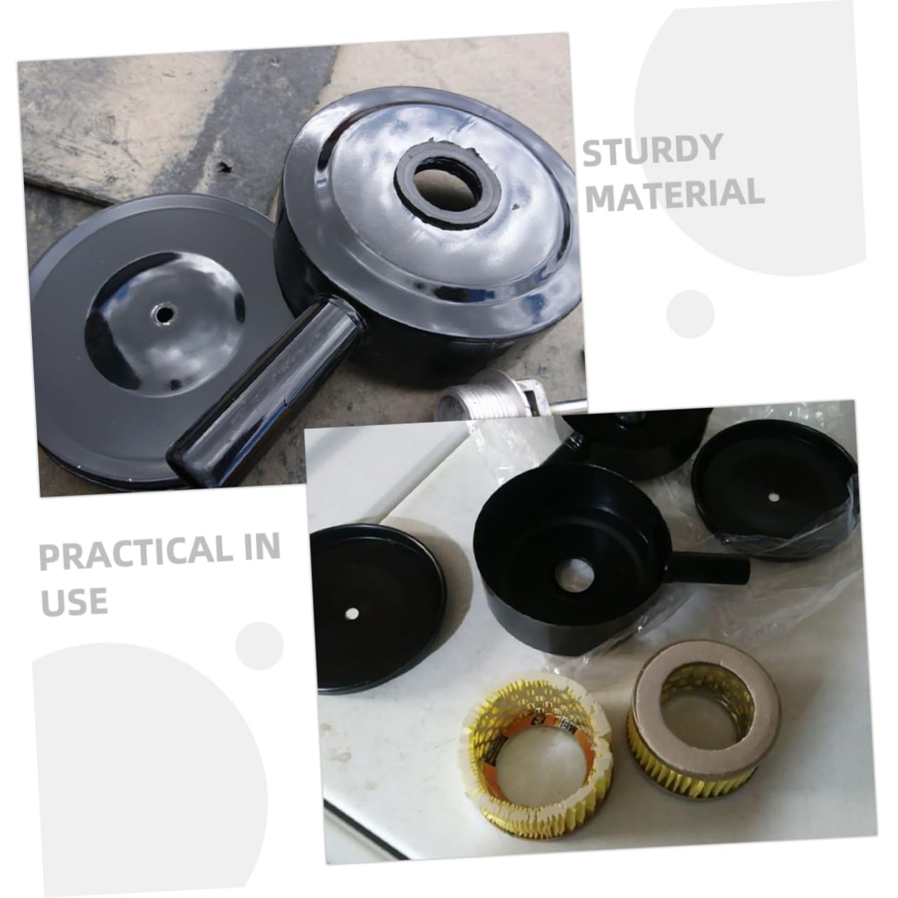 Gatuida 20piezas Silenciador De Compresor De Aire Filtro De Repuesto Reducción De Ruido Para De Piston Accesorios Eficientes Para Entorno De Trabajo Silencioso