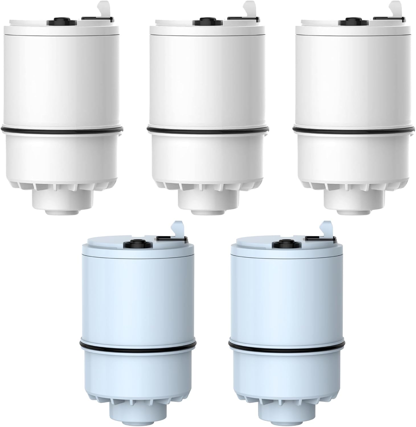 3 Pack Replacement Faucet Water Filters & 2 Pack Alkaline Replacement Faucet Water Filters，Rplacement for All PUR®，PUR®PLUS Faucet Filtration Systems, Pur® RF-9999®, AQUA CREST（5 Filter Included)