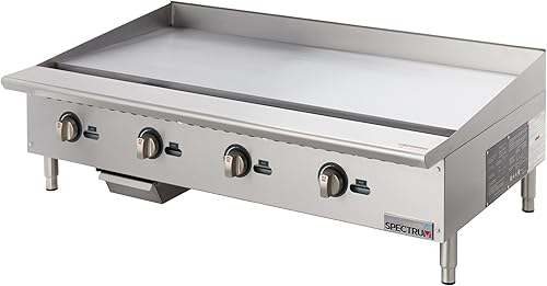 Winco Plancha comercial de gas natural, 48"