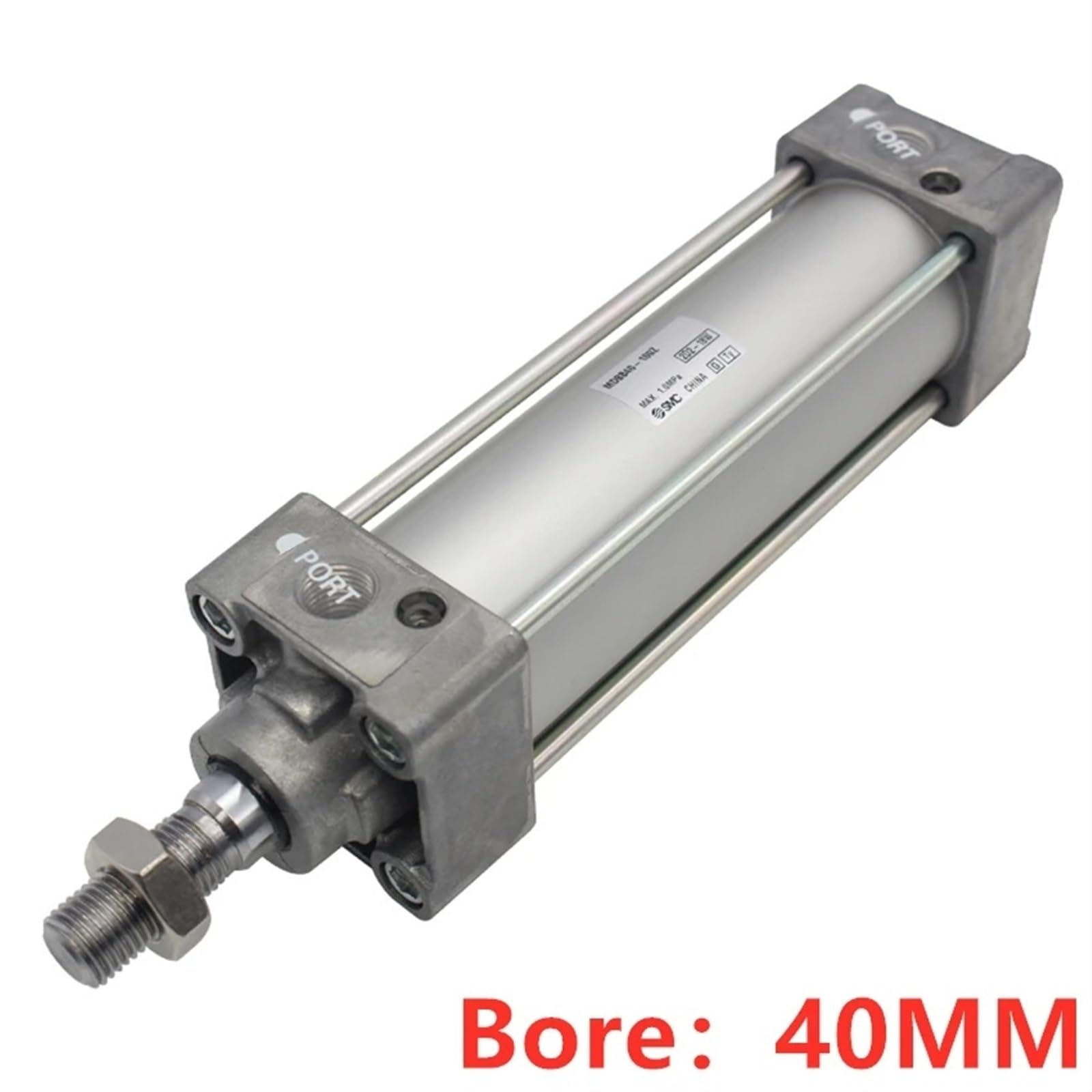 Pneumatischer Zylinder, doppeltwirkend, Standard-Typ, Einzelstange, 250–500 mm Hublänge, robuster Luftantrieb für industrielle Anwendungen