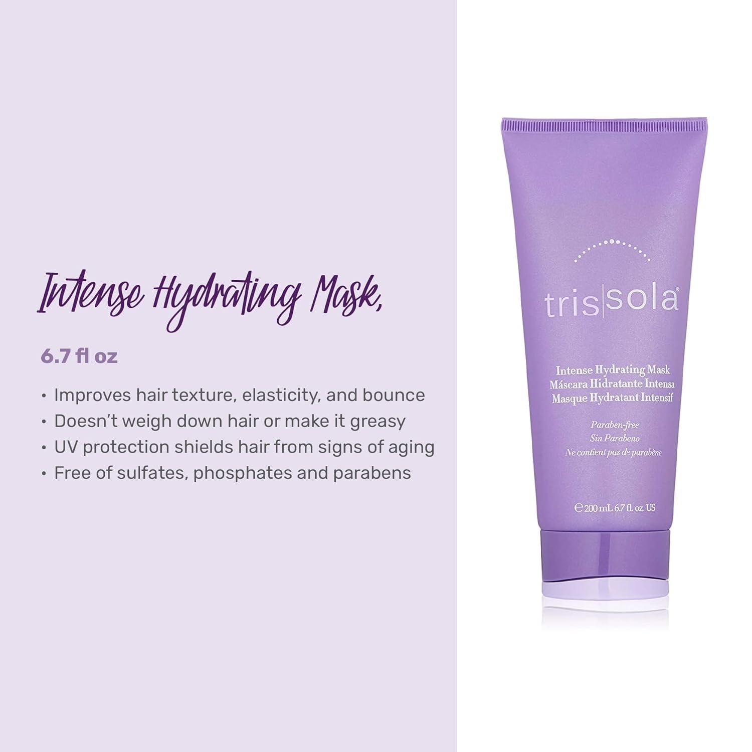 Trissola Intense Hydrating Mask Set - Moisturizing Hair Mask (6.7 oz)