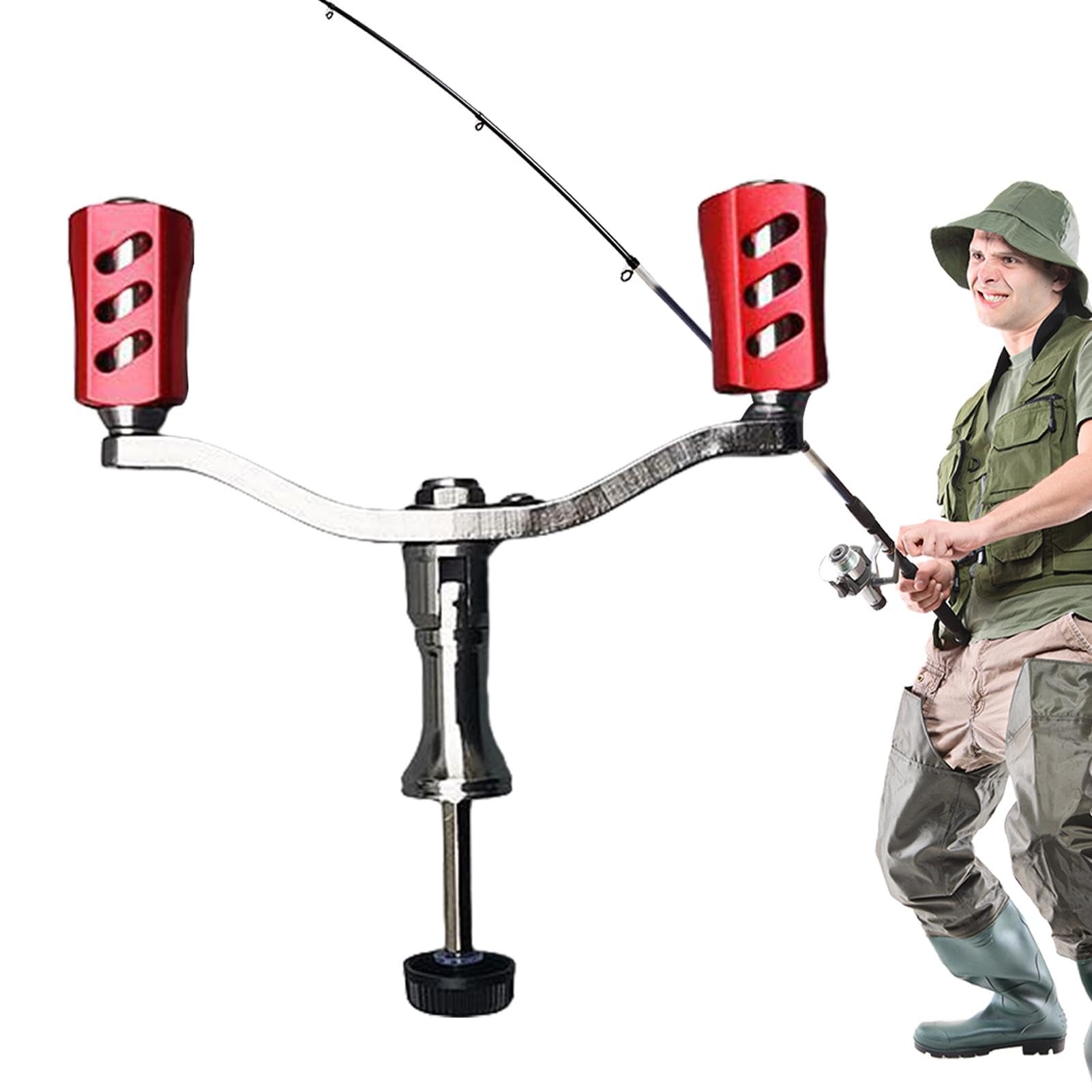 Poignée de rechange de moulinet, poignée de moulinet à bascule, barre d'équilibre à double bascule, poignée de moulinet de pêche, poignée d'appât à la traîne à la traîne, pièces de moulinet de pêche à