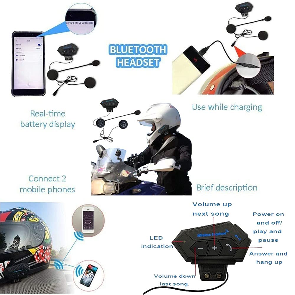 CNNGU Modular Bluetooth Integrated Motorcycle Helmet, with Double Visor, Motorcycle Helmets, ECE Homologated, for Women and Men, Breathable and Comfortable in use