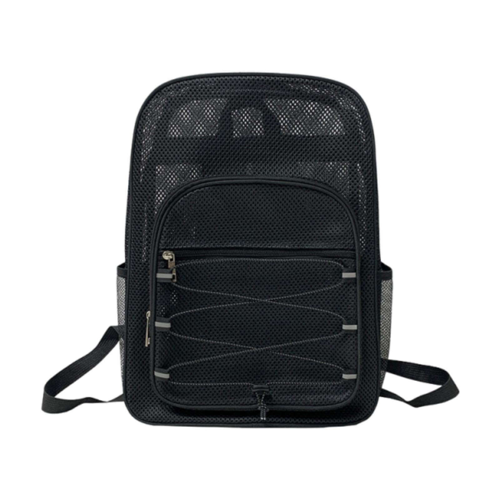 NIVAA Mesh Backpack Travel Bag Men Women Casual Gym Bag for Hiking Shopping Street-image-0