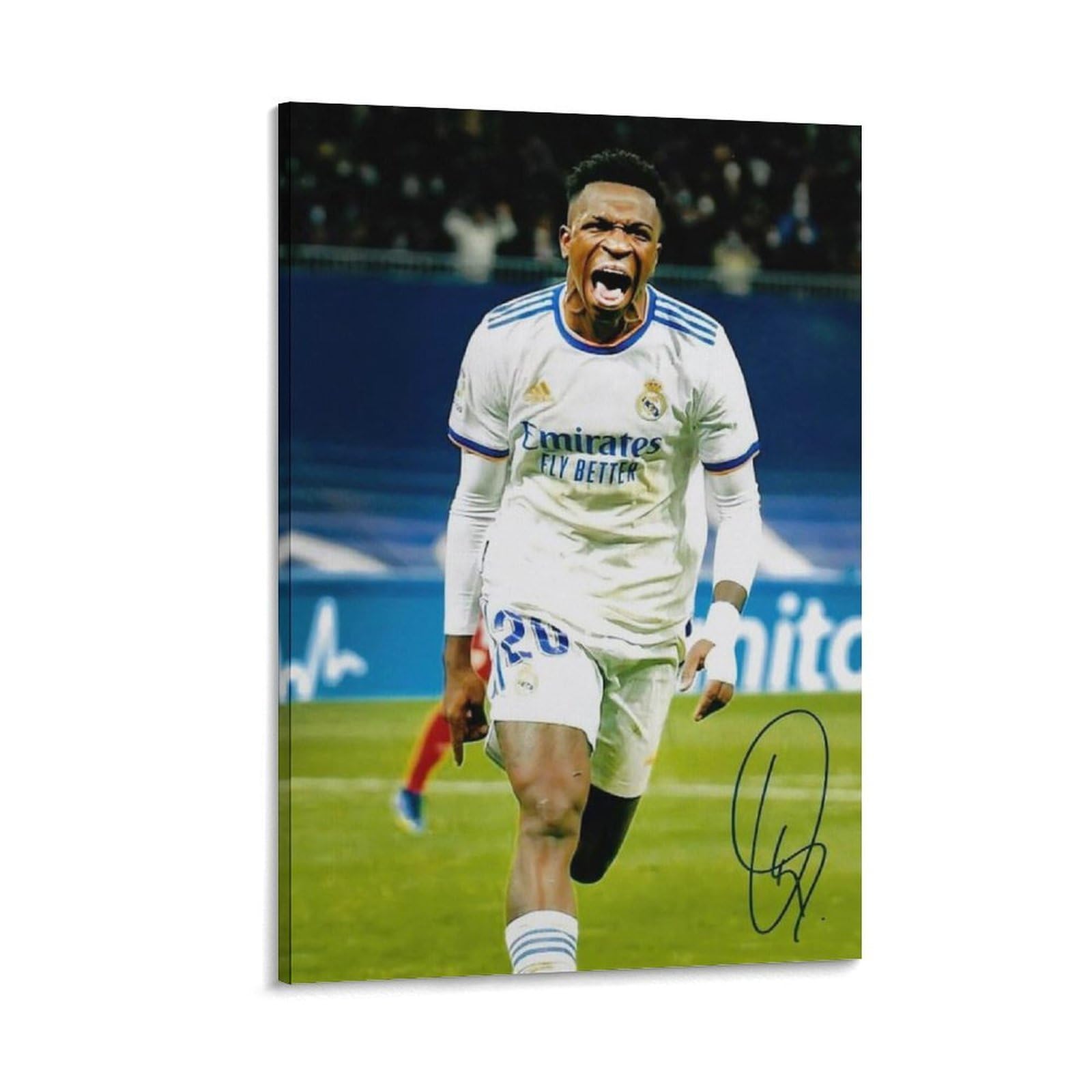 ASUIU Vinicius Jr Canvas Poster Wall Art Poster Scroll Canvas Painting Picture Living Room Decor Home 24x36inch(60x90cm)