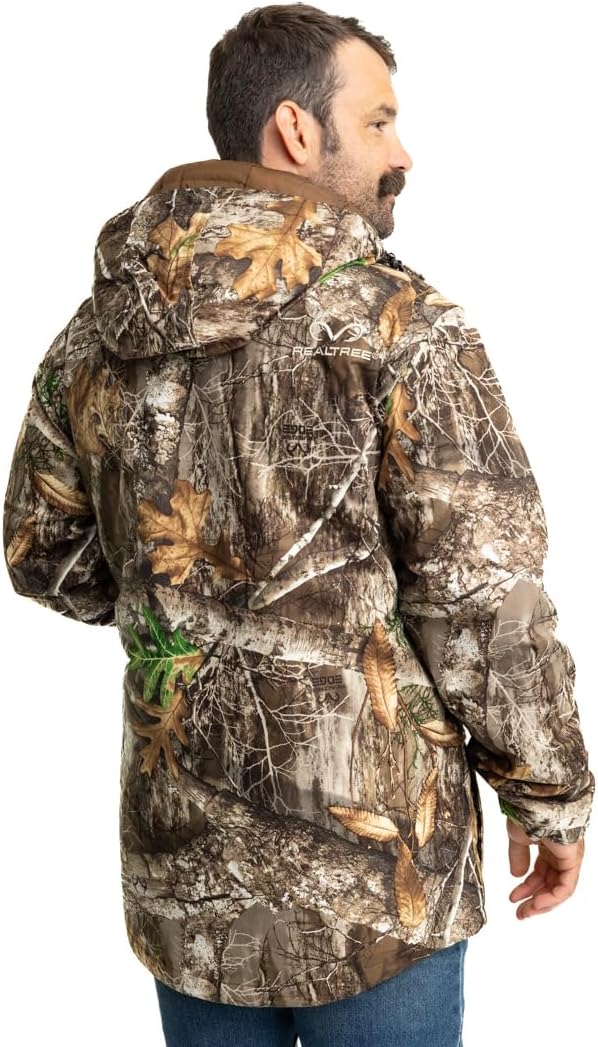 Realtree Men's Camo Hunting Insulated Cold Weather Parka Jacket - Water-resistant, Mid-weight and Super Warm - Image 2