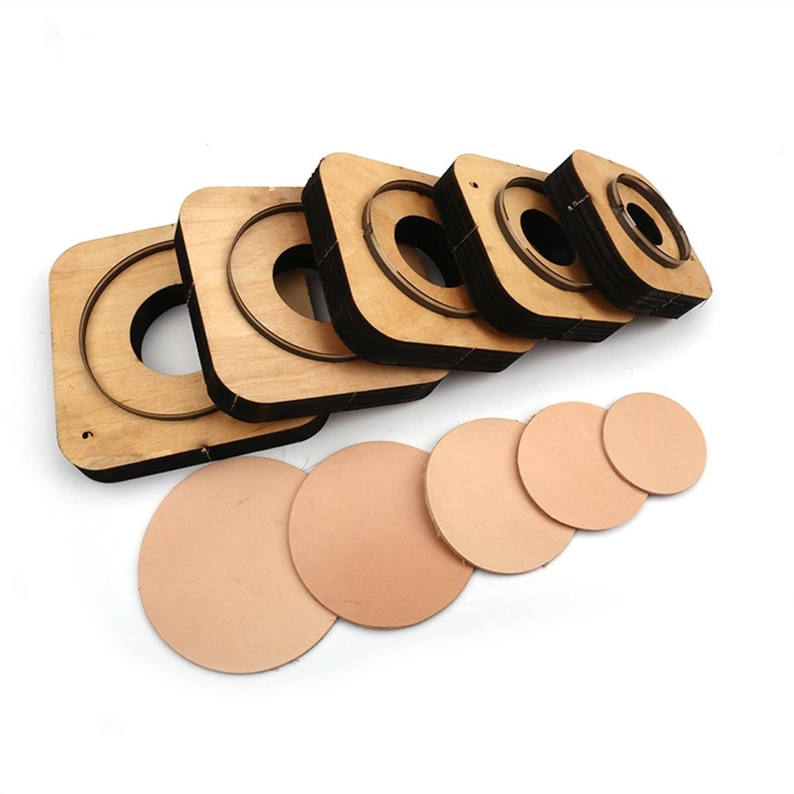 Stampo da taglio circolare in acciaio giapponese da 1 pezzo: punzone in acciaio fustellato durevole for artigianato in pelle e progetti in cartone(140mm)