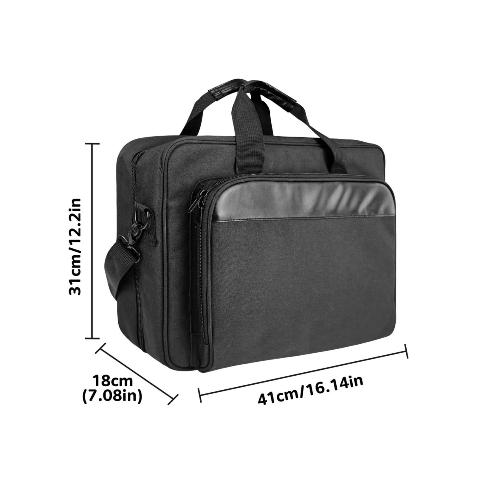Almencla Bolso con Compartimentos Bolso con Correa Hombro smontable Ajustable Estuche Compartimentos para Escritores