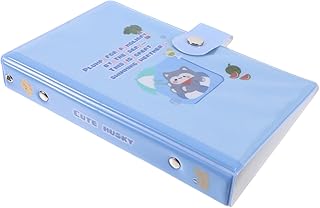 Totority Pasta De Notebook Clipes De Pasta De Cadernos De Plástico DIY Fichário Pasta De Impressão De Desenhos Animados Pasta Para Escola Bloco De Notas Para Bloco De Notas Matéria Fofa A5