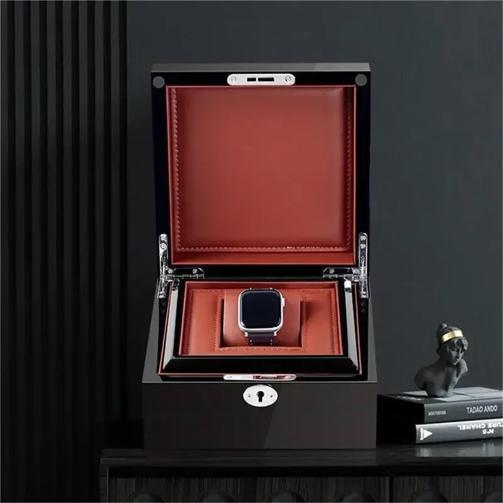 Portaorologi in Legno Massello Vetrina for scatola for orologi | Scatole for ombrelli con vernice for cottura in legno