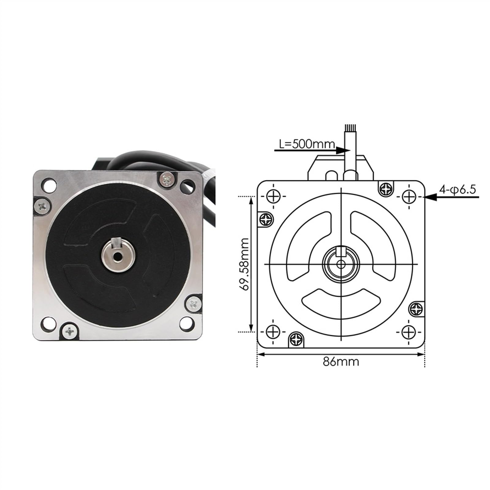 Nema 34 8,5 Nm Closed-Loop-Schrittmotor-Kit HBS86H + 86HS85N 1200Oz-in Hybrid-Schritt-Servomotor DC (30–110) AC (18–80 V)