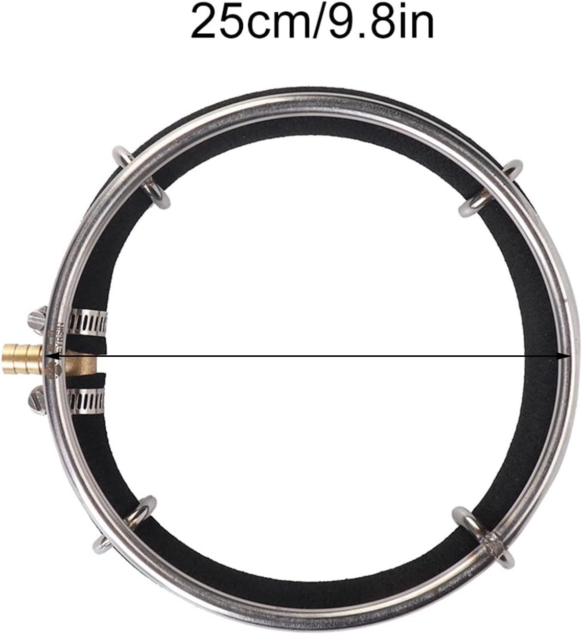 Hapivida Aquarium Round Air Bubble Diffuser, Dia 25cm/9.8in Fish Pond Oxygenation Bubbler Aquarium Aerator Fish Tank Bubble Generator Aquarium Bubble Stone