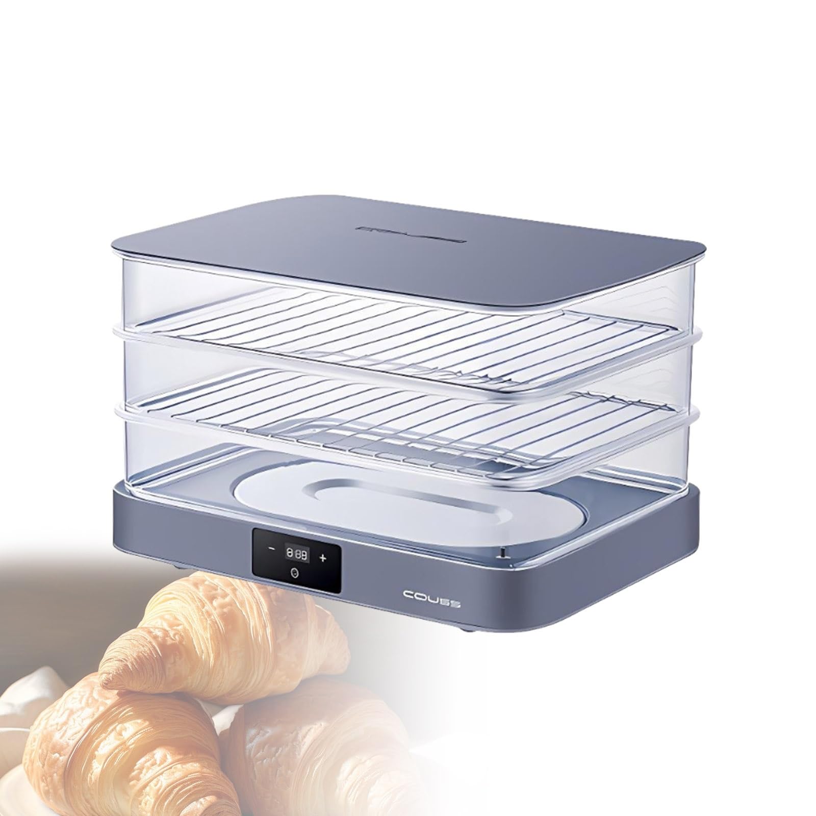 Bread Rising Box and Electric Dough Proofer 40l Fermentation Chamber with Automatic Humidity Adjustable Temperature Large Capacity Bread Proofer for Sourdough Artisan Bread and Home Bakery Use