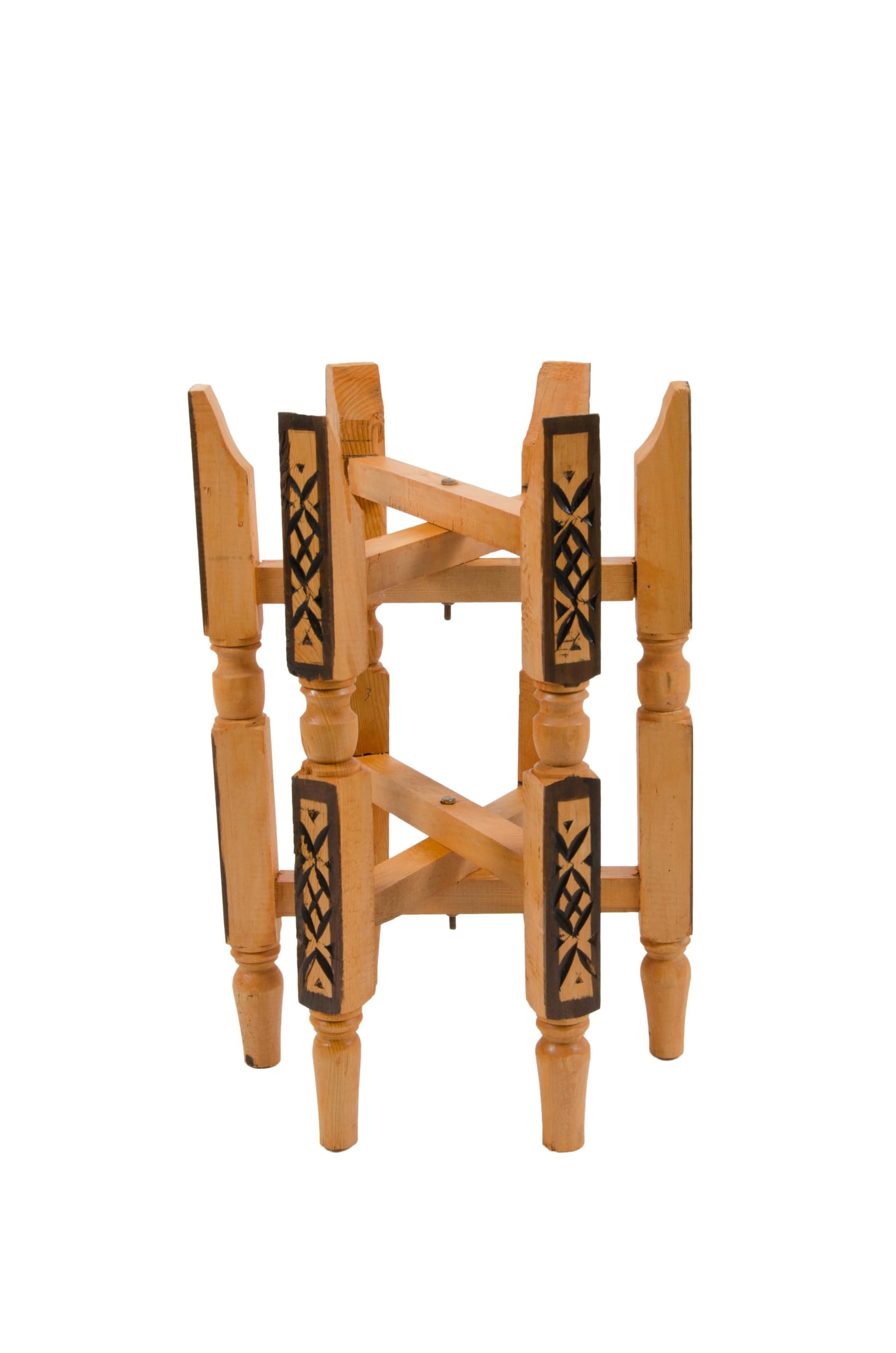 Orientalisches Holzgestell für 40 cm-Tablett edel aus Zedernholz 40 cm