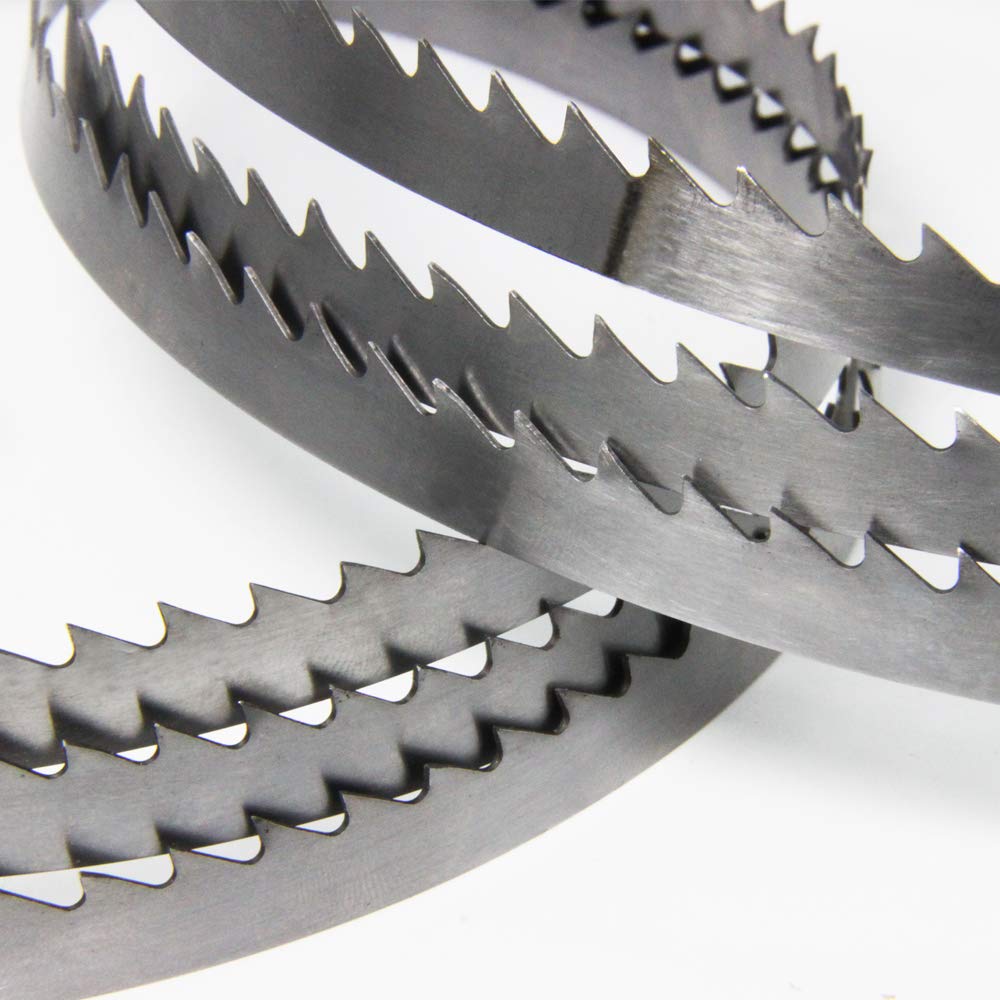 Brzeszczot do piły taśmowej, jakość premium, 2pcs Band Saw Blades 6TPI 1425mm 1425 x 10 x 0.65 mm Woodworking Tools for Nut0ol DeIta F0X Bandsaw