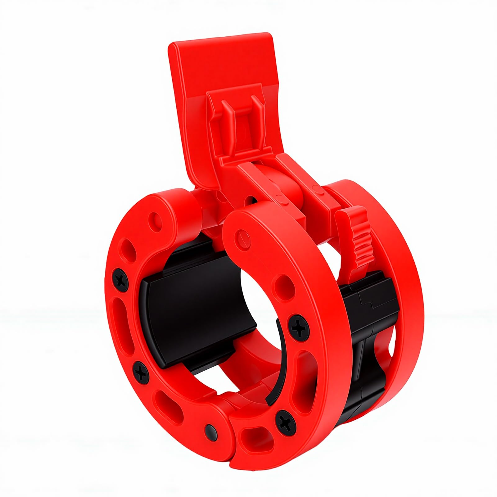 Wakects Morsetto per Collare per Bilanciere Clip a Molla in Plastica per Bilanciere da 2 Pollici Diametro Interno 50 Mm Installazione con Una Sola Mano Blocco Rapido della Piastra per Sollevamento