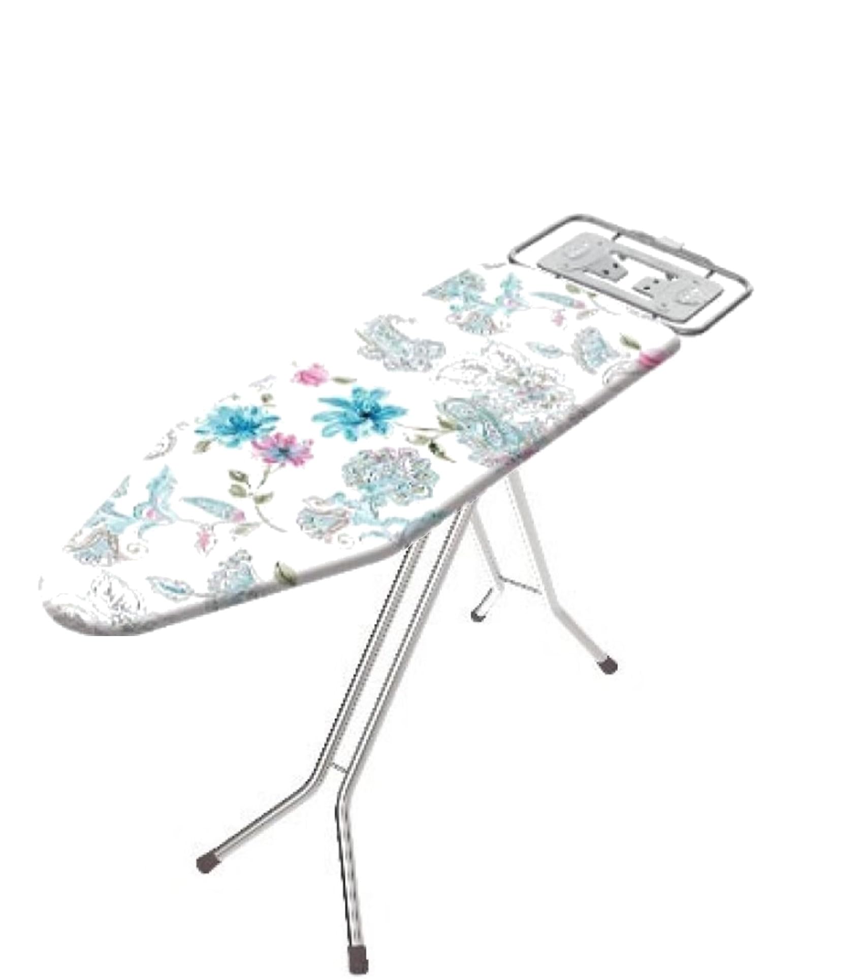 Tabla de Planchar Cok - Envio 24h - Muy Estable | Altura Regulable | Malla Metálica | Reposa-Planchas | Estructura Plateada | Medidas: 120 x 38 cm