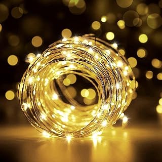 Fairy Lights, String Lights,12M 120 Led Lights,USB String Lights, IP65 Waterproof Warm White Fairy Lights Indoor Outdoor for Bedroom,Garden Party,Christmas,Home Decoration (Warm White)
