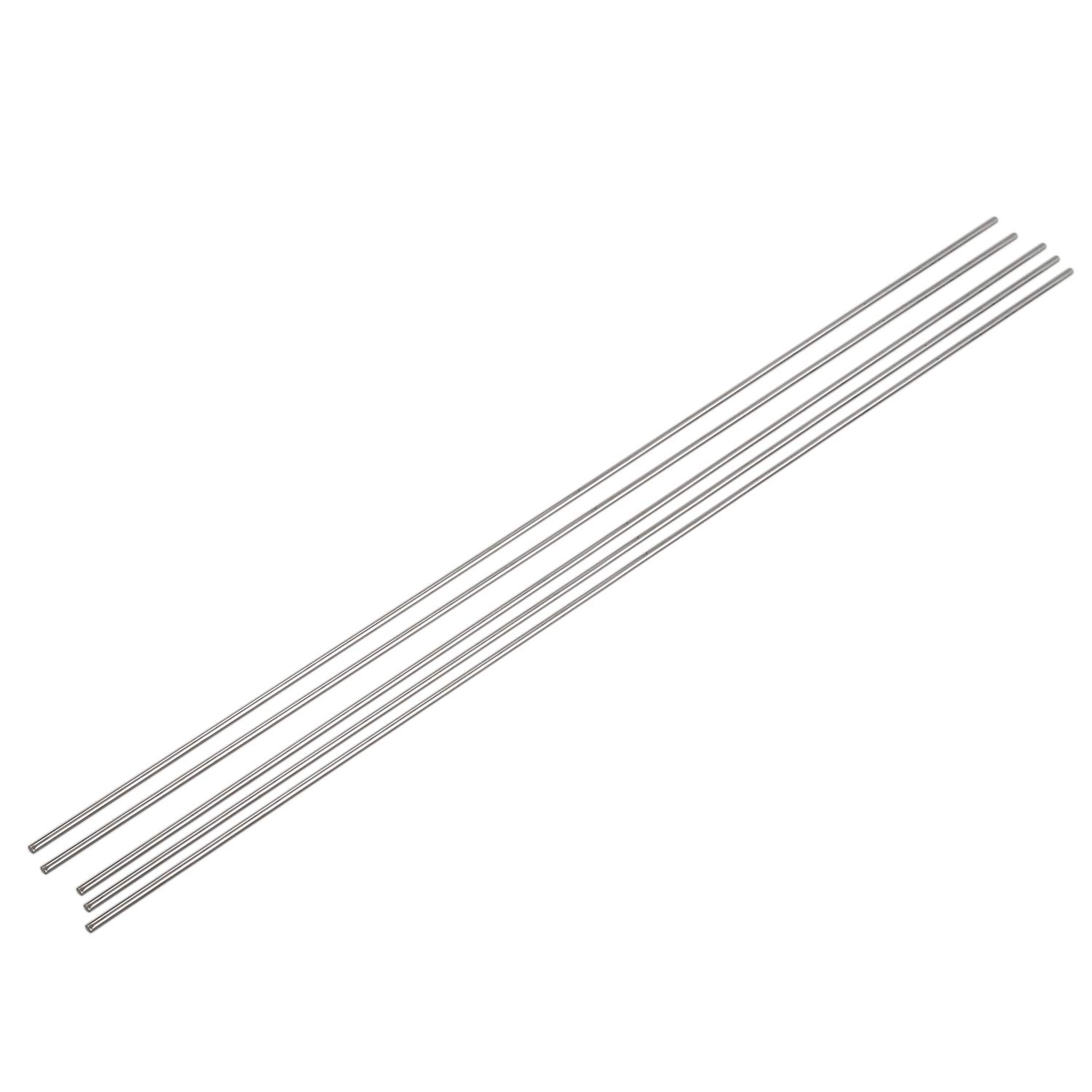 5 Pezzi fai da te RC RC in Acciaio Inox Barra Circolare Rotonda Asta 500 Mm X 3 Mm