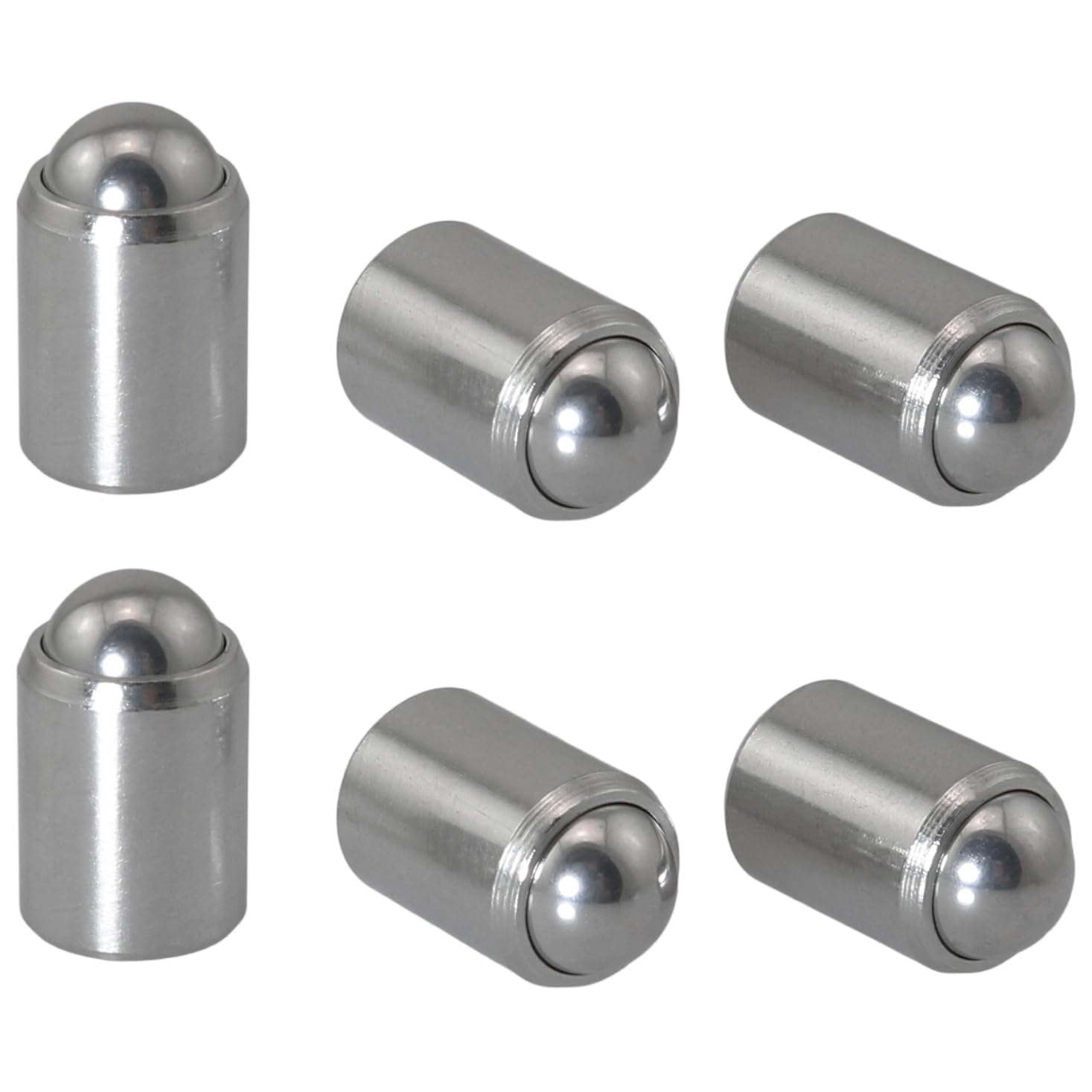 MEETOOT 6PCS 10x13mm 304 Stainless Steel Ball Head Spring Plunger Suitable for Mechanical Equipment Tooling Fixtures Furniture Drawers Cabinet Door
