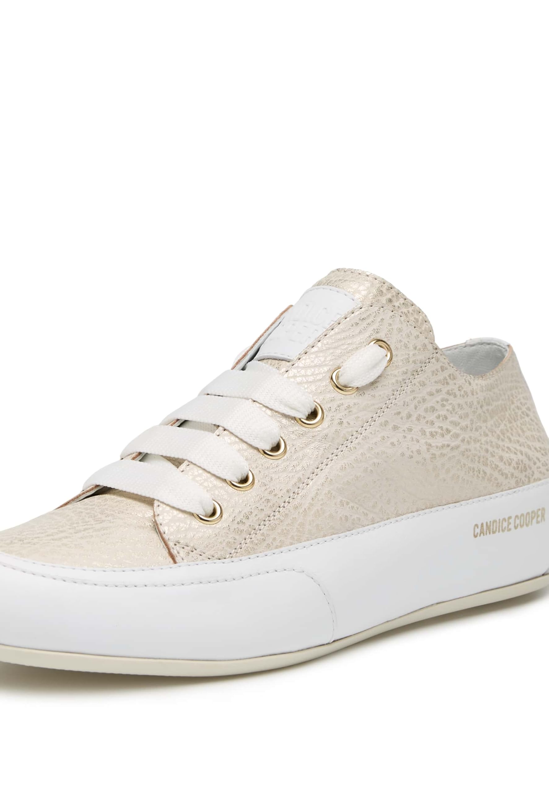Candice Cooper Rock Chic S-Zapatillas Deportivas de Piel-Blanco