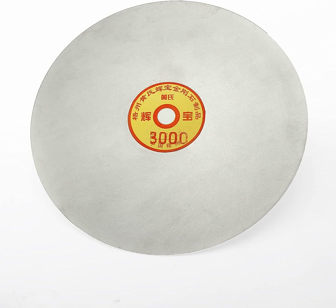 uxcell 180mm 7-inch Grit 3000 Diamond Coated Flat Lap Disk Wheel Grinding Sanding Disc