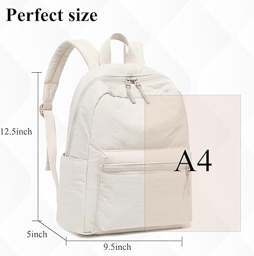 Miniatura 3 de LEDAOU Mini mochila para niñas linda mochila pequeña para mujeres adolescentes niños escuela viajes bolso de hombro Blanco metálico Mini bolso