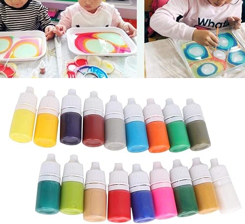 Miniatura 3 de Kits de pintura, juego de iniciación de Ebru de color de agua para niños, arte de pintura en agua, marmoleado, tinta, juego de pintura de arte