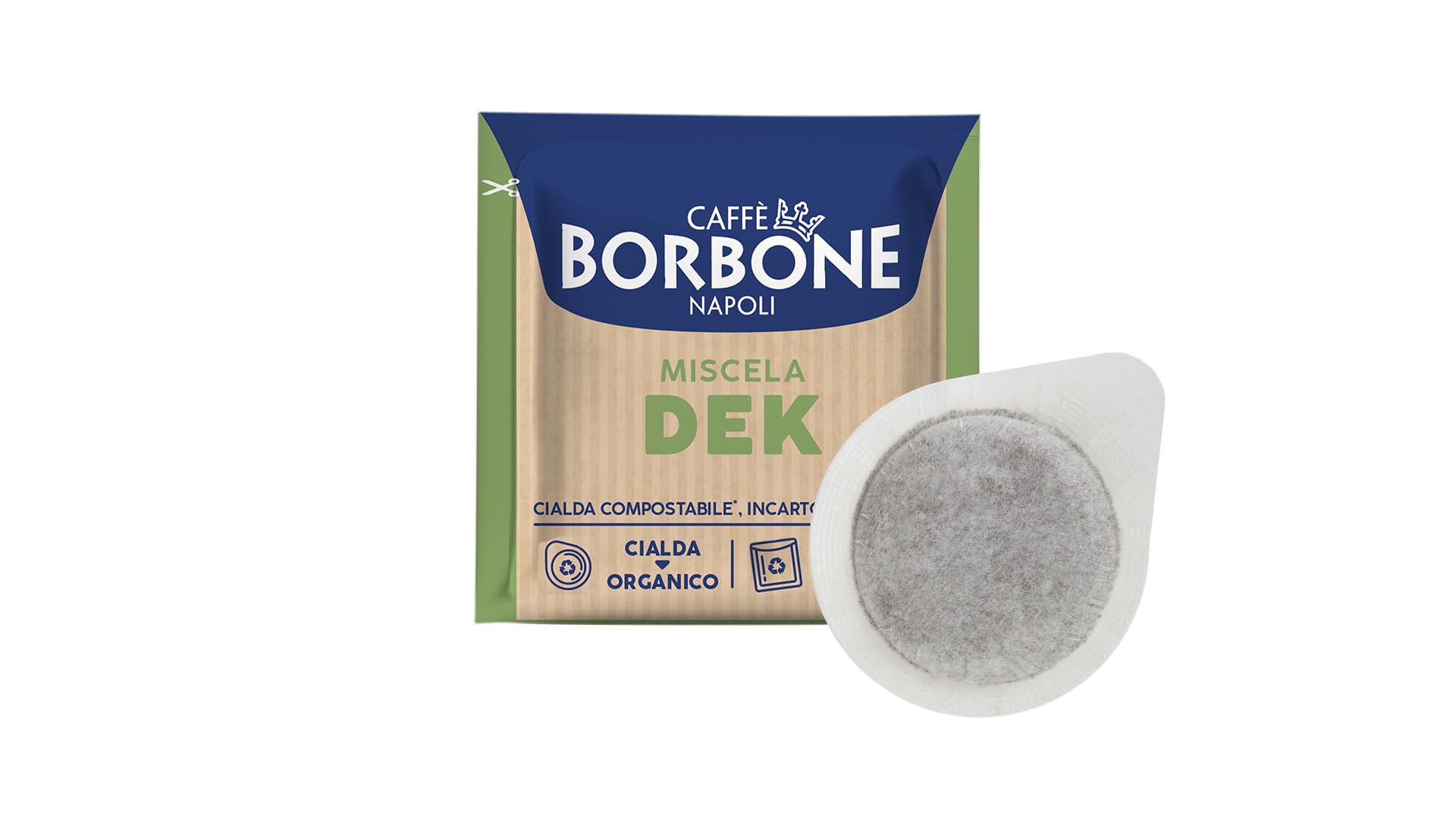 300 CIALDE FILTRO CARTA 44MM CAFFE' BORBONE DECAFFEINATO DEK