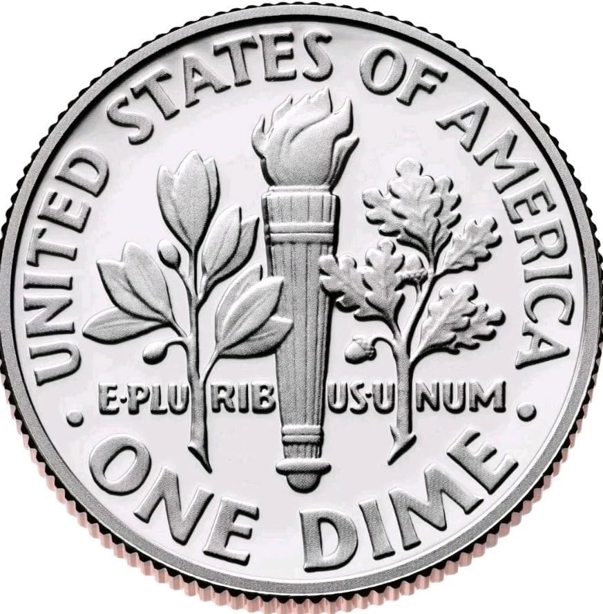 2025 S Proof Silver Roosevelt Dime, 10 Cents, Legal Tender United States Coin, Mirror-Like Finish