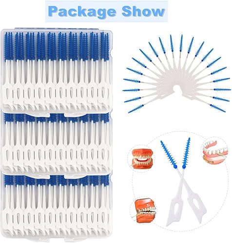 Miniatura 3 de 120 piezas de cepillo interdental desechable palillo dental herramienta de limpieza dental para limpieza bucal profunda cuidado de la salud