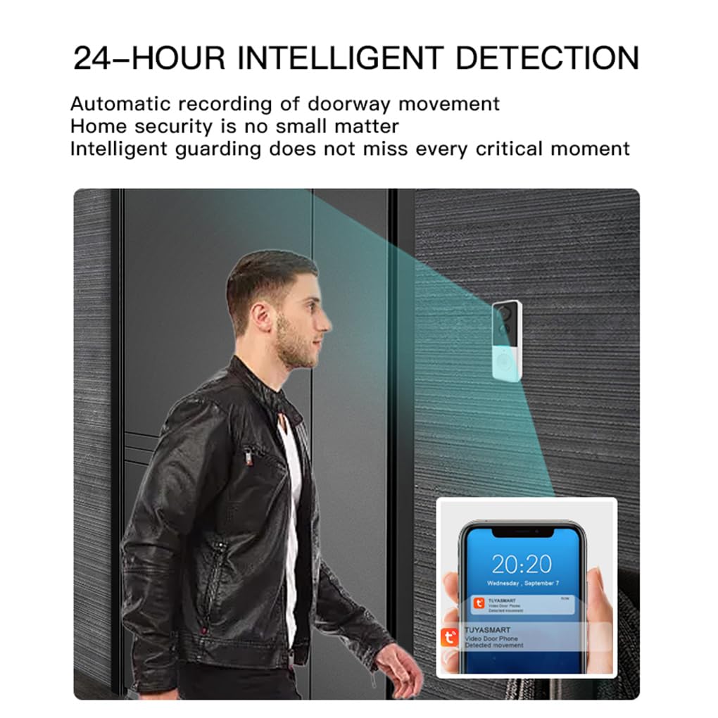 Timbre inalámbrico con cámara, Impermeable, 4G, WiFi, vídeo HD, 2,4G, batería de Larga duración, hogar Inteligente, comunicación bidireccional.