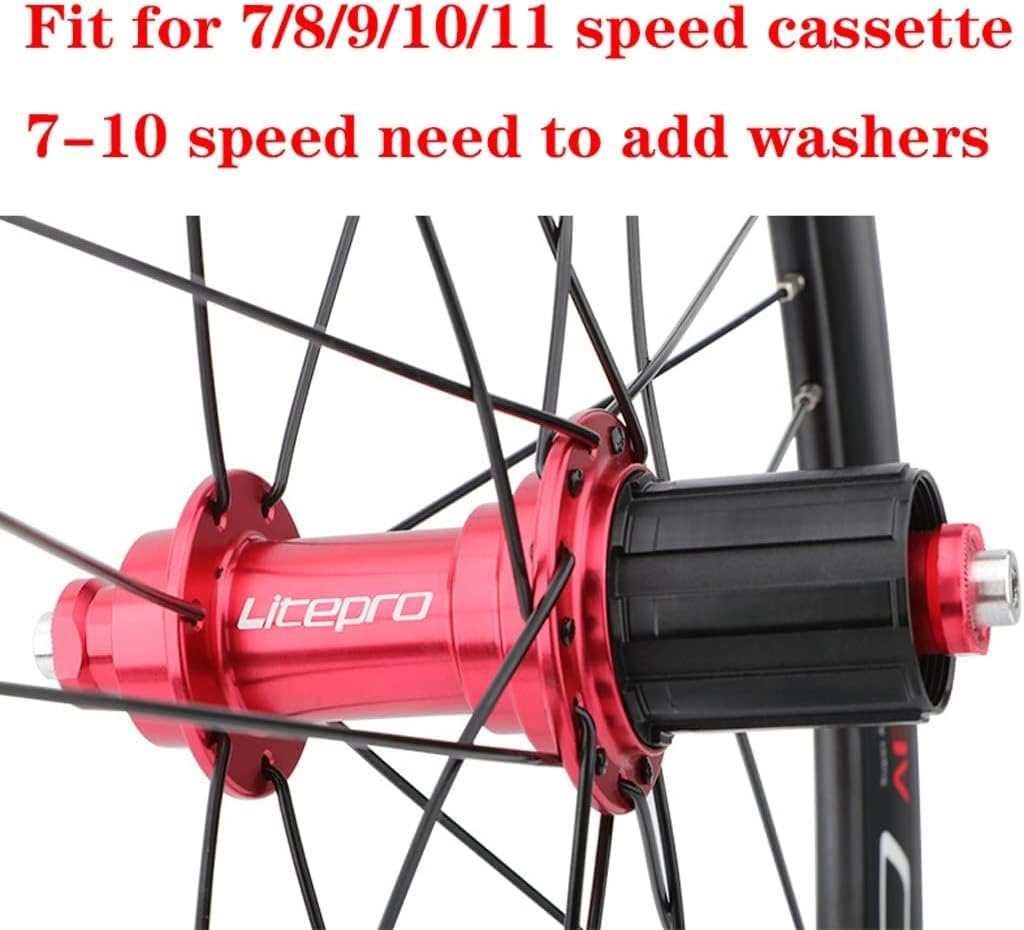 Ruote Da 20 Pollici Ruote Per Mountain Bike, Set Di Ruote Per Bici MTB V Freno/Freno A Disco/Freno A Cerchio Cerchio A Doppia Parete A Sgancio Rapido - Foto 8