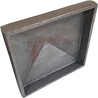 Vista 2 de Tapas de poste piramidales - Hierro fundido, soldadura - on (2, 4" x 4")