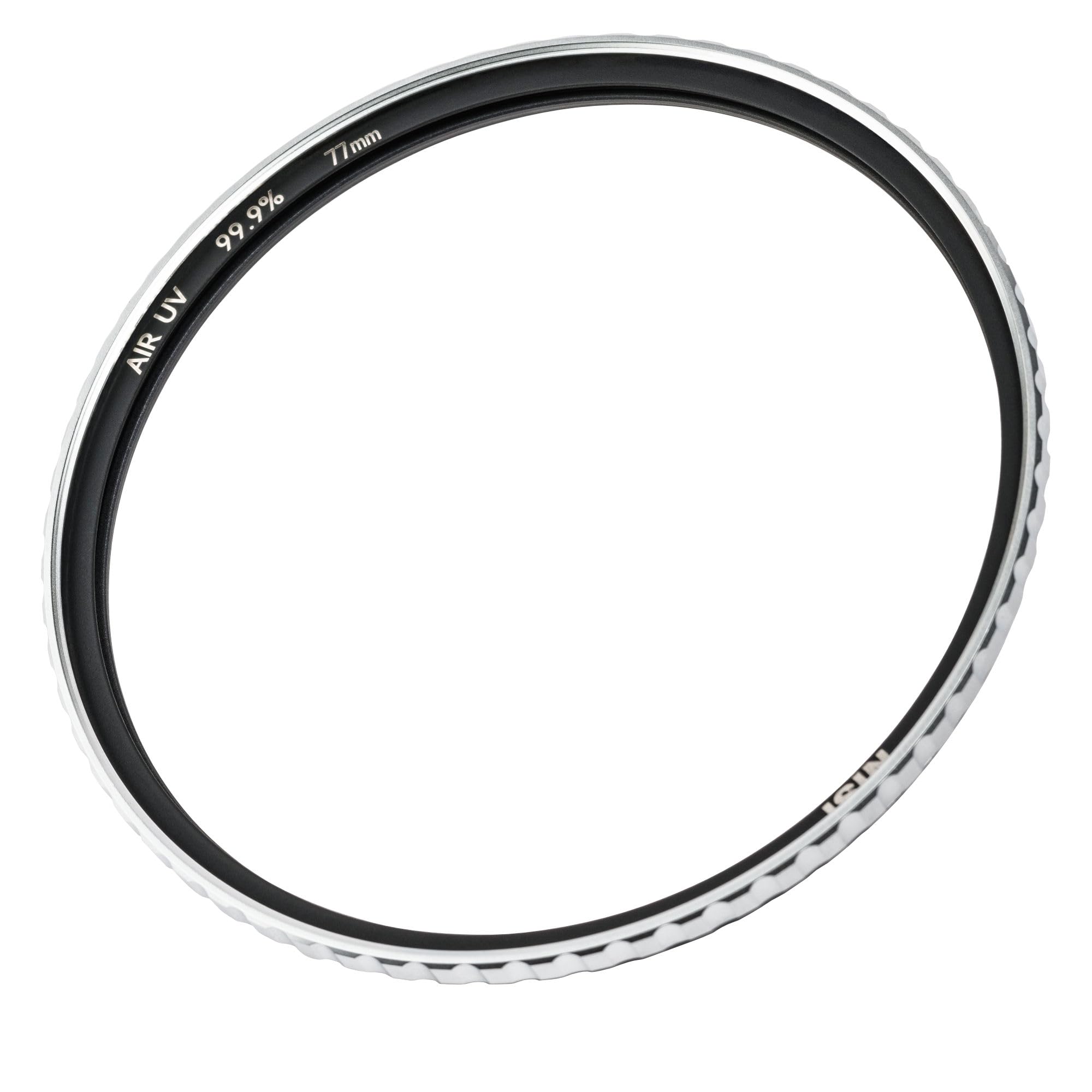 NiSi Filtro Air UV 395nm per obiettivi da 77mm – Trasmissione del 99,9%, rivestimento ULRC a 48 strati per resistenza a graffi, macchie, acqua e olio, e riflettività 0,1%