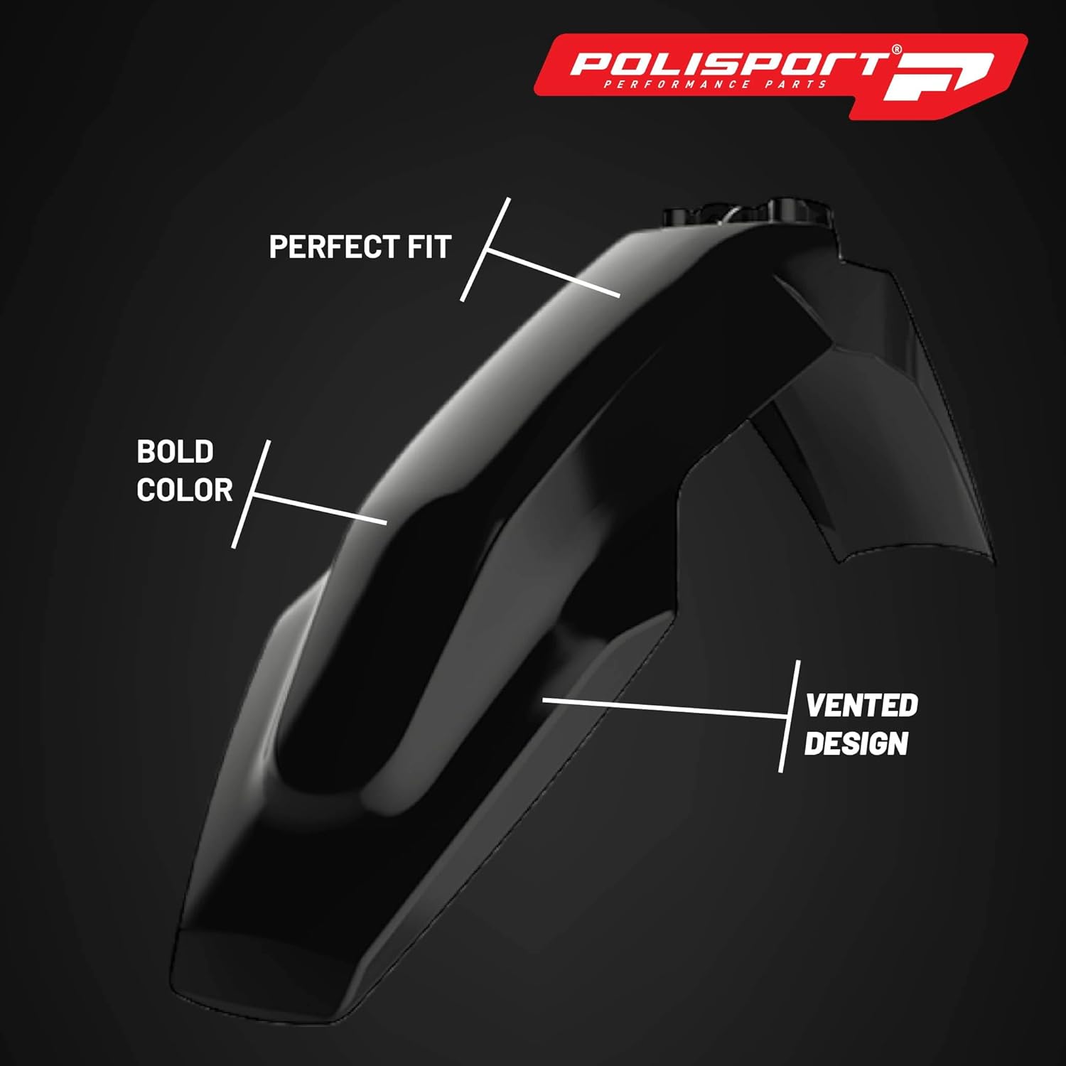 Polisport Motocross (MX) Replica Plastic Kit for HUSQVARNA TC & FC (2019-2020) – OEM Quality, Durable, Flexible & Perfect Fit – Black