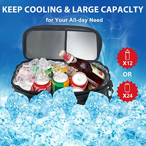Vashly Kayak Cooler, Waterproof Seat Back Cooler For Kayaks, Kayak Accessories Cooler Bag, Portable Ice Chest Cooler For Kayaking, Travel, Lunch, Beaches &Trips(Black) #TOP3