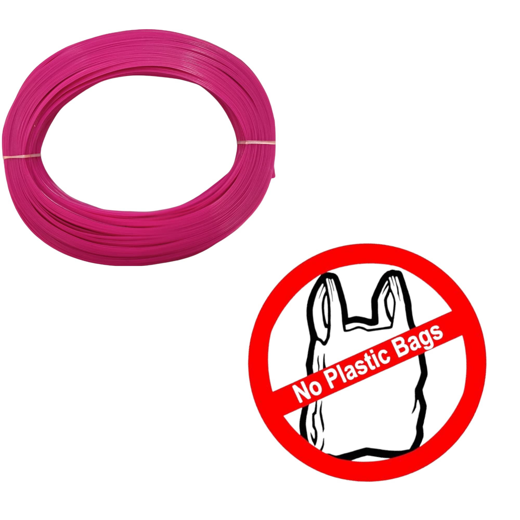 ADW CRAFT'S® Plastic Wire for Basket making - RANI PINK/MEGENTA Colour,Plastic Koodai wire|Glass Wire For Basket Making|Koodai Wire Roll|Plastic Wire For Koodai,Basket wire,Basket wire for koodai