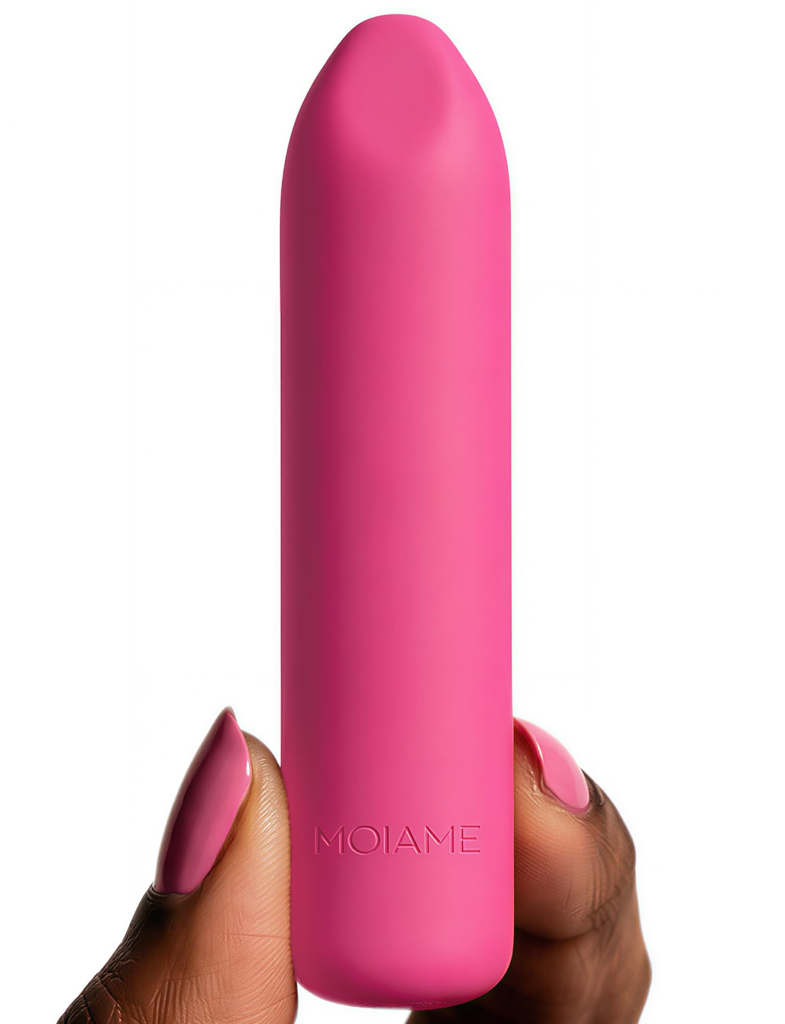 Mini Bullet Vibrator Sex Toy for Women - Waterproof Boilable Silicone Clit Massager, Rechargeable Quiet Finger Vibe with 10 Modes, Powerful Lipstick Vibrator for G Spot Nipple Travel, Rose Red