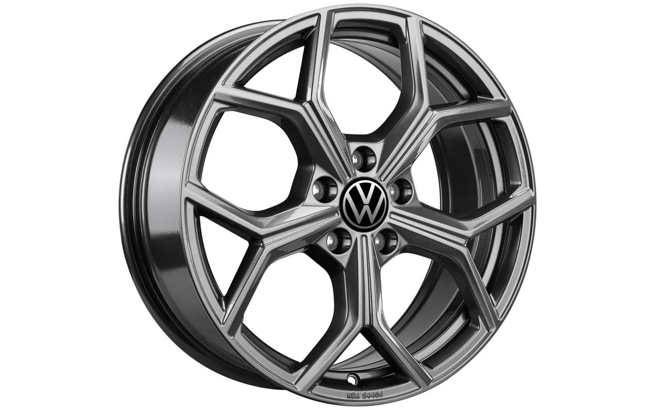Volkswagen Huntsville Cerchio in Lega, Alluminio-Magnesio-Silicio, Adamantium Dark, 7,5J x 18, Invernale, 18 Pollici, PCD 112/5, ET 51mm, 225/40 R18
