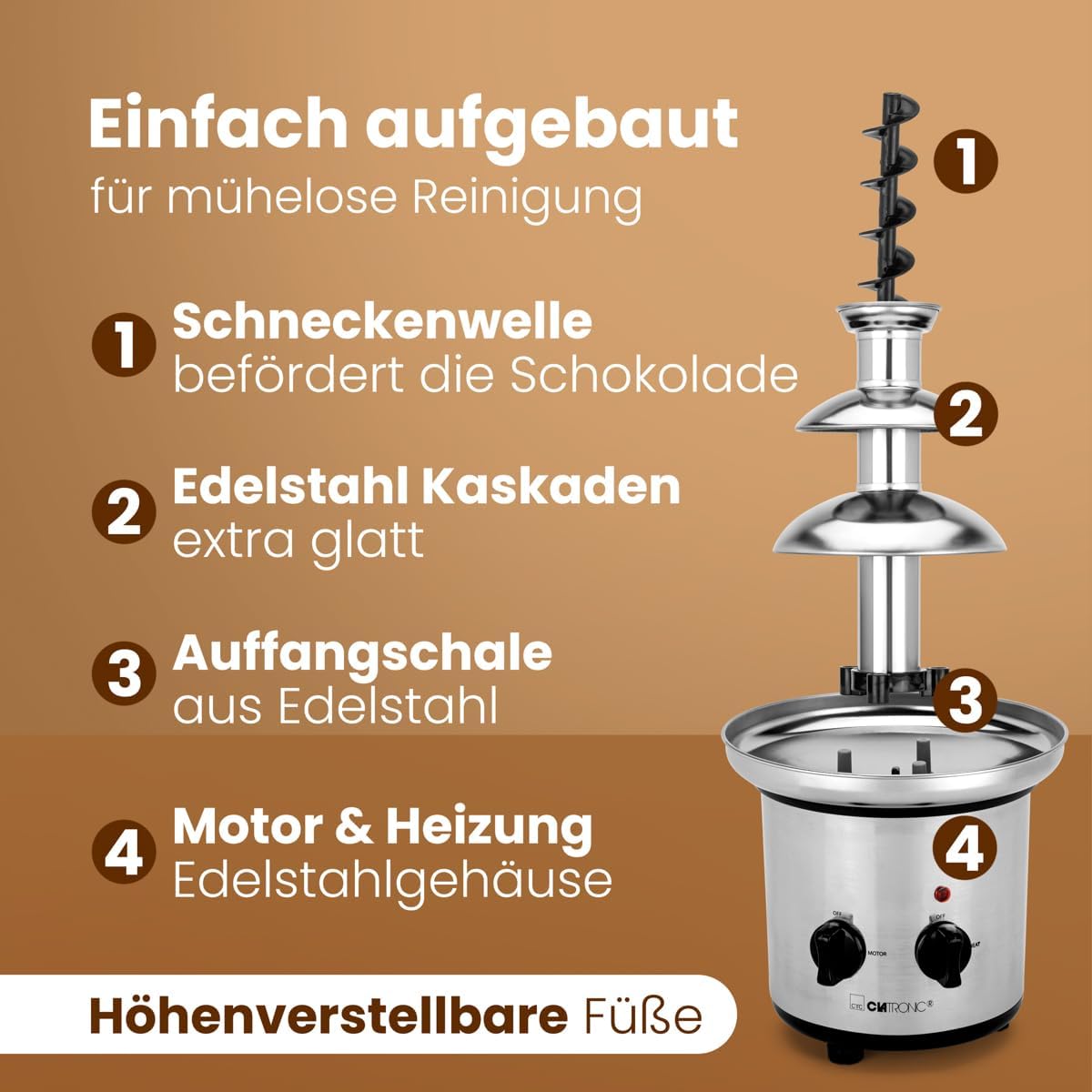 Clatronic SKB 3248 Chocolate Fountain by Clatronic