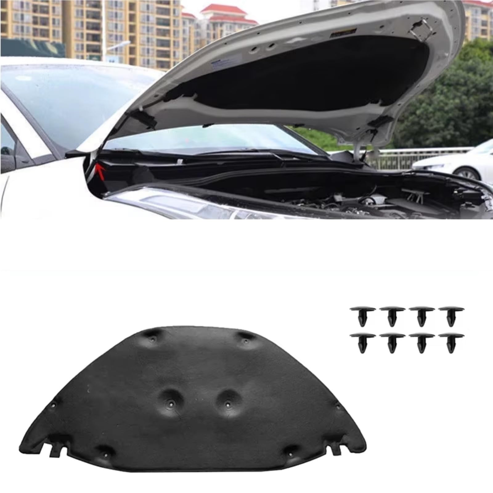 Dämmung Haube Vorne Motorhaube Pad Wärme Thermische Schutz Matte Baumwolle Kompatibel Mit Toyota Für C-HR Für AX10 2018 2019 2020 2021 2022