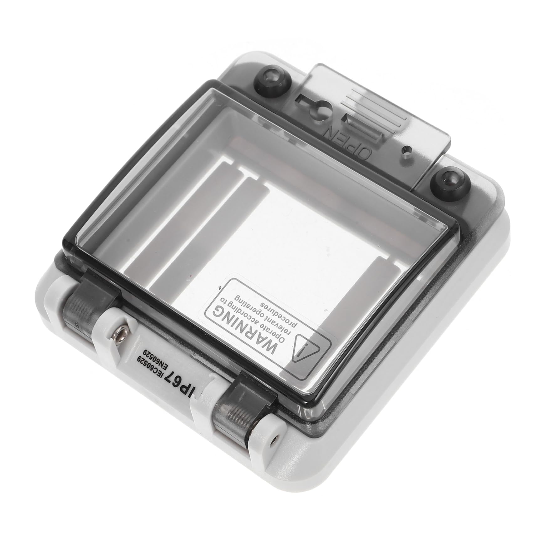 SOLUSTRE 4piezas Caja Protectora De Distribución Eléctrica Ventana Visual Para Interruptores De Circuitos Material Pc Resistente Al