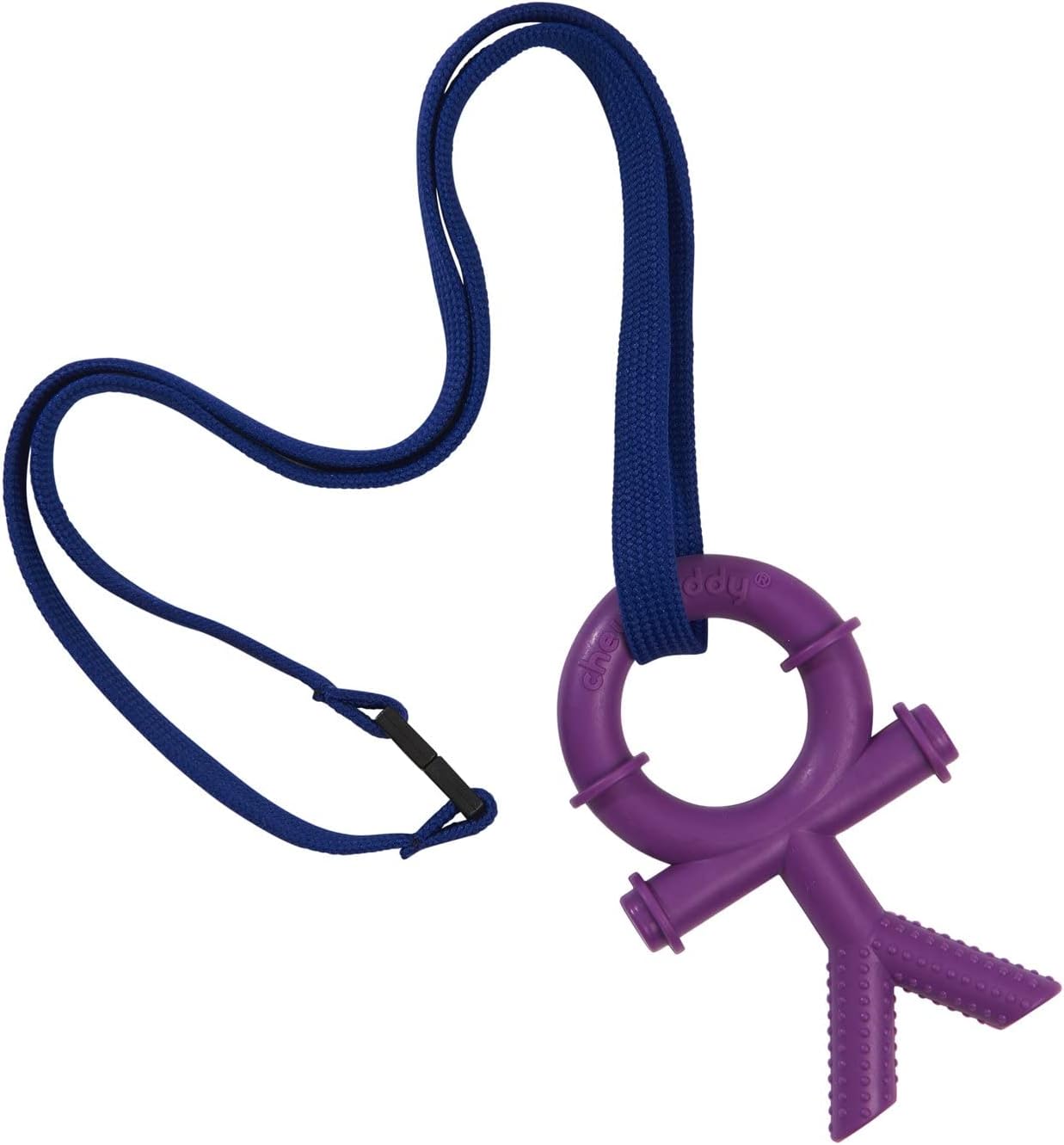 Sensory Direct Chewbuddy & Lanyard – Sensory Chew or Teething Aid | for Kids, Adults, Autism, ADHD, ASD, SPD, Oral Motor or Anxiety Needs (Purple)