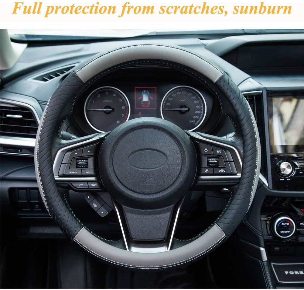 Car Steering Wheel Covers for Hyundai Palisade 7-Seater 2020 2021 2022 2023 2024 2025, Elastic Leather Breathable Antislip Protector Auto Interior Soft Durable Decor Supplies,G