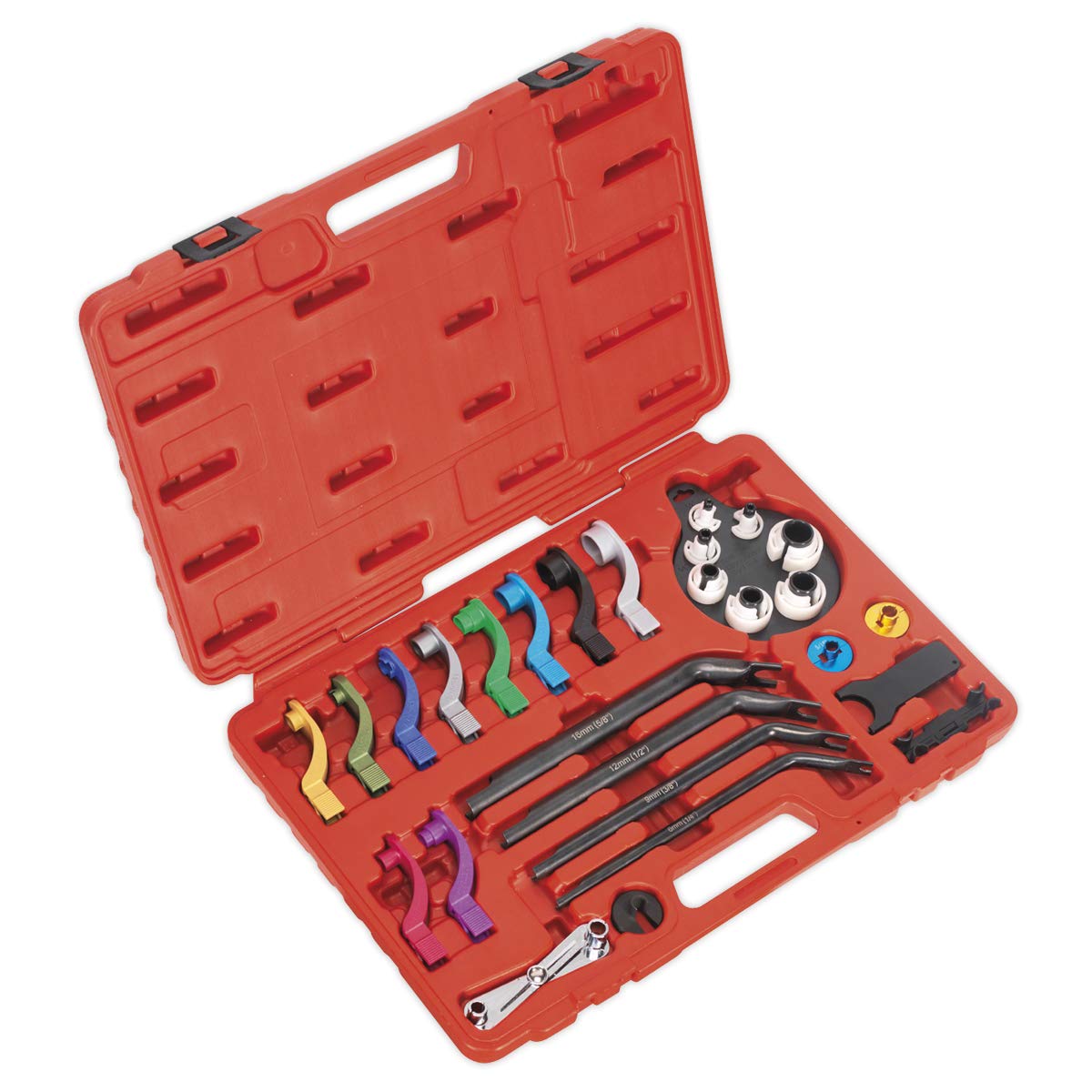 Sealey Red Fuel & Air Conditioning Disconnection Set 27Pc