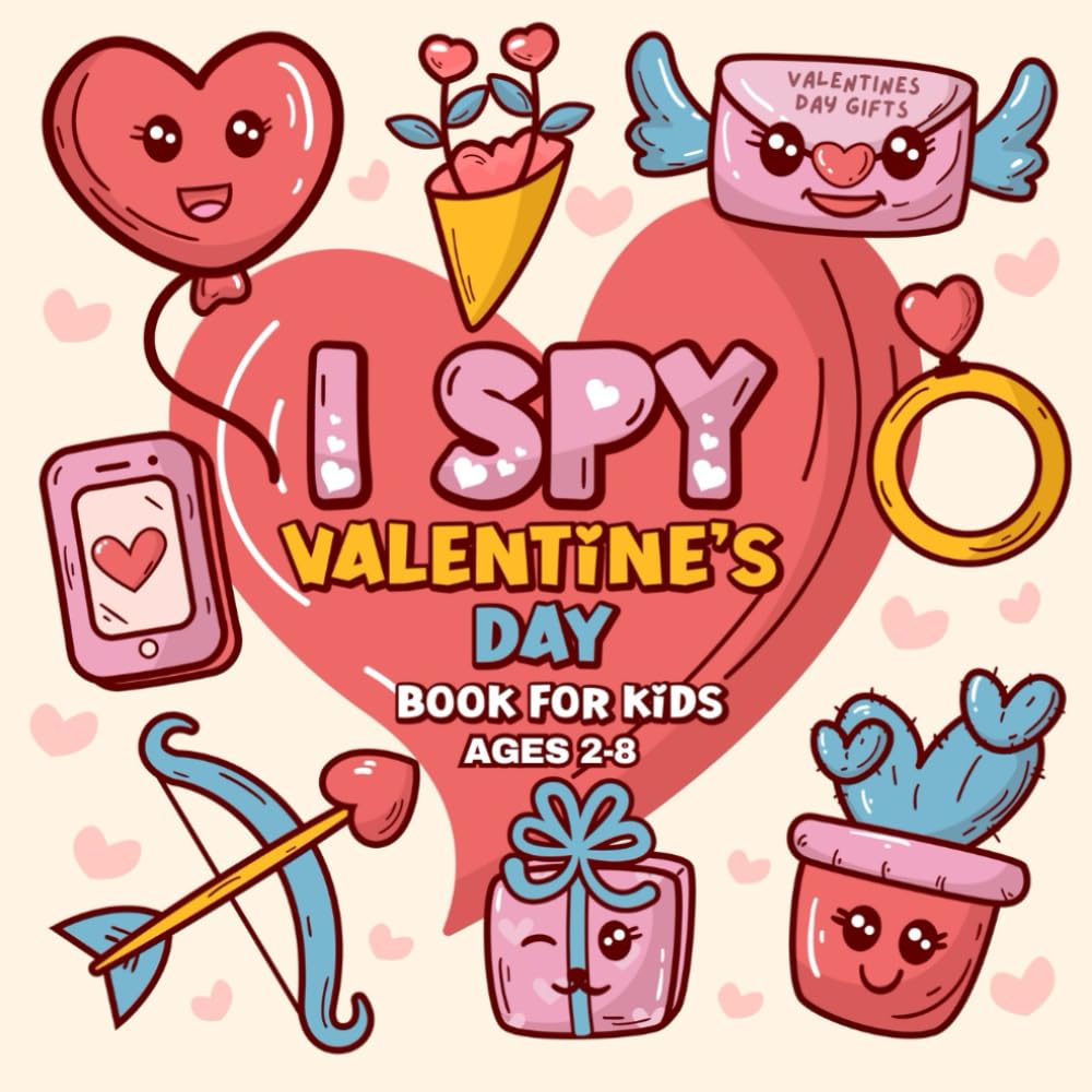 Amazon.com: Valentines Day Gifts: I Spy Valentine's Day Book for Kids ...