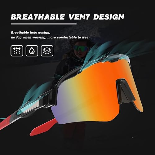 Miniatura 4 de Gafas de sol para hombres y mujeres, UV400 gafas de sol deportivas para béisbol, ciclismo, escalada, moda para jóvenes