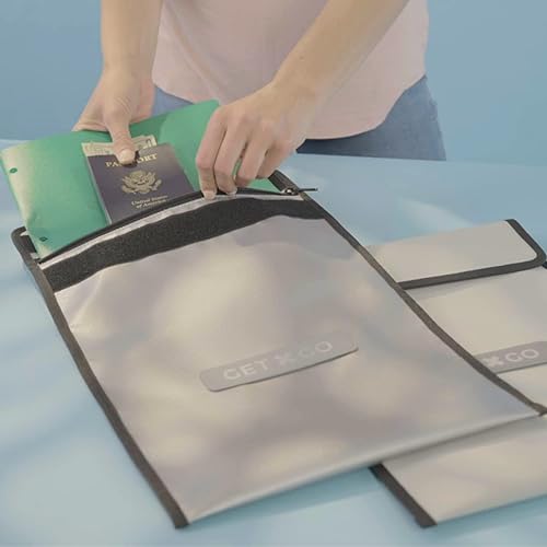 Miniatura 4 de Combo de mochila ignífuga  UL 94 V-0 y NFPA 701 Go Bag  Soporta hasta 1832 F  Bolsa de emergencia resistente al agua para documentos, tecnología y