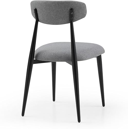 Miniatura 9 de JUSTONE Sillas de comedor, sillas de comedor, sillas de comedor, sillas de cocina, sillas modernas de mediados de siglo, sillas tapizadas con patas